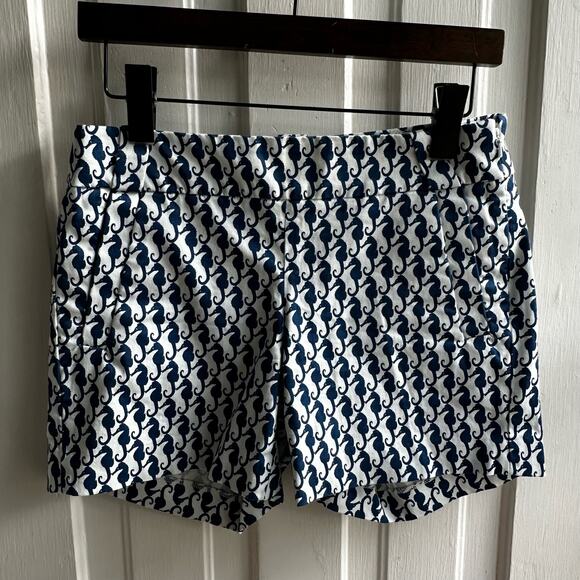 J Crew 5" Printed Stretch Chino Short Seahorse Print - Picture 2 of 8